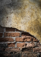 old grunge brick wall background
