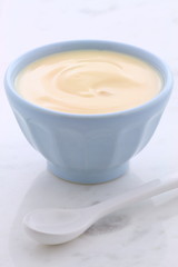 Fresh peach yogurt