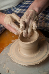 Hands of a potter
