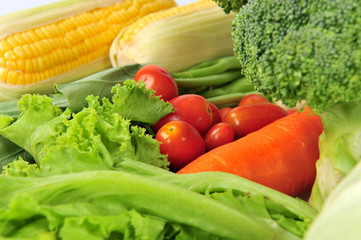 group of fresh vegetable