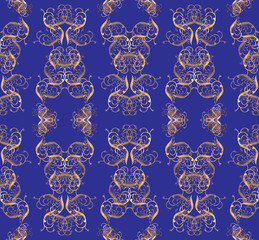 Seamless golden pattern