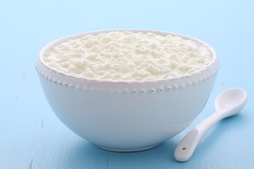 Fresh and healthy cottage cheese