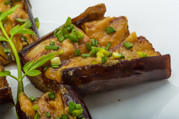 Grilled eggplant