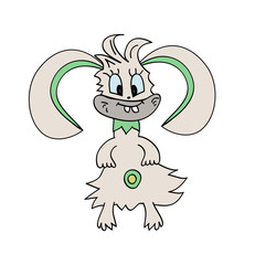 monster  Bunny Rabbit Vector Illustration