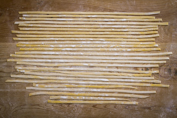 Homemade fettuccine