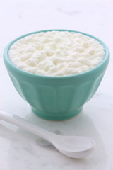 Fresh and healthy cottage cheese