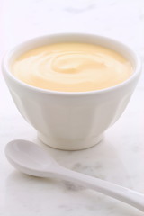 Fresh peach yogurt