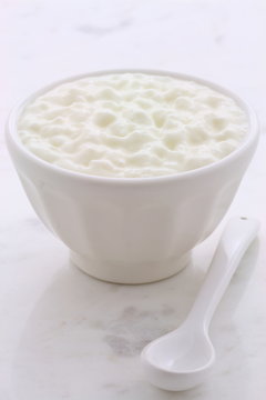 Fresh and healthy cottage cheese