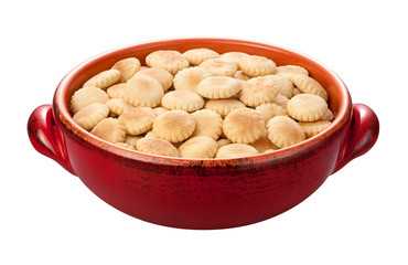 Oyster Crackers isolated