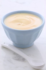 Fresh peach yogurt