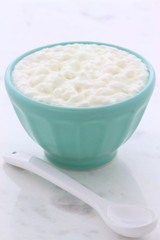 Fresh and healthy cottage cheese