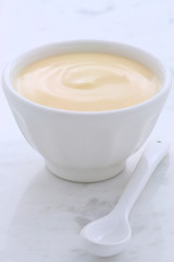 Fresh peach yogurt