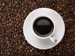 A cup of coffe to get energy and become vivacious
