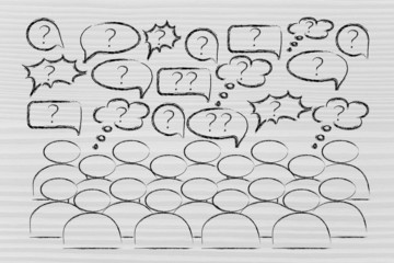 people expressing their feelings or discussing a popular topic