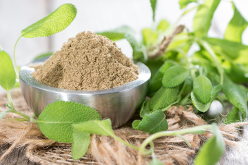 Bowl with Sage Powder