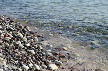 Wet stones at coast