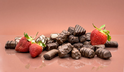 chocolates and strawberries