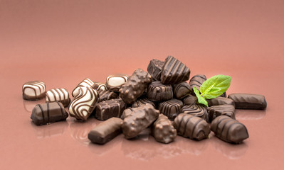 Chocolates and mint