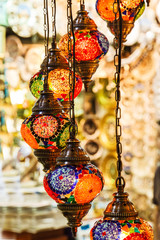 Traditional vintage Turkish lamps