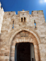 Fototapeta na wymiar Jaffa gate in jerusalem old city