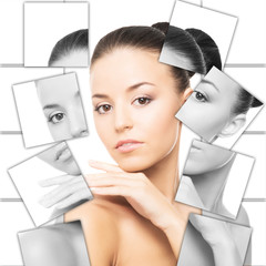 Obraz premium Beauty portrait of a healthy brunette woman