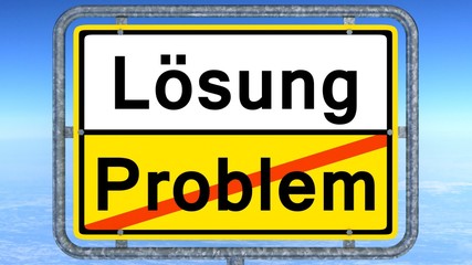 Fototapeta premium Lösung - Problem