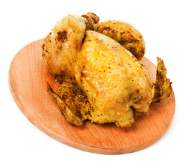 baked, roast chicken