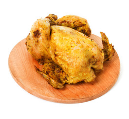 baked, roast chicken