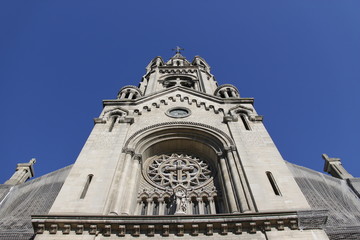 Fototapeta na wymiar Église Notre-Dame-de-la-Croix de Ménilmontant à Paris