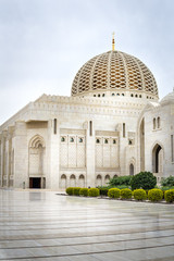 Fototapeta na wymiar Grand Sultan Qaboos Mosque