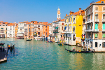 Fototapeta na wymiar Venice, Italy - April 2th, 2014: The city of Venice for the urba