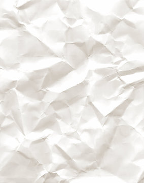 Sheet of old crumpled paper, crumpled paper texture, vector