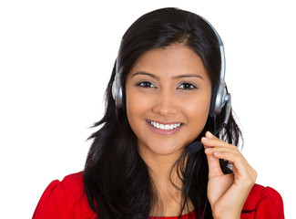 Attractive woman customer service representative