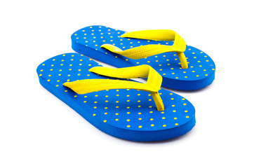 Flip flops isolated white background
