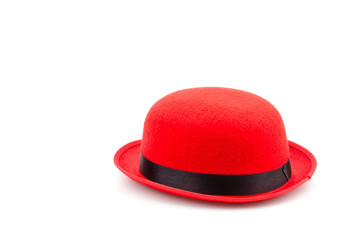 Red hat isolated white background