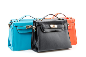 Handbag isolated white background