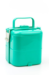 Tiffin isolated white background