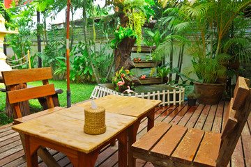 Garden in the house for relax after working day