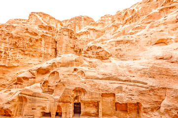 Ruins of Little Petra in Siq al-Barid, Wadi Musa, Jordan