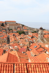 old city in Croatia with clustered brown buildings