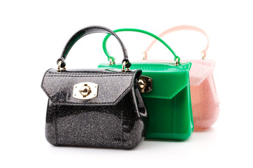 Handbag isolated white background