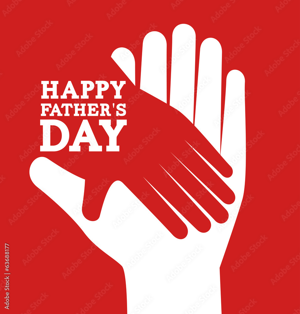 Wall mural Fathers day design