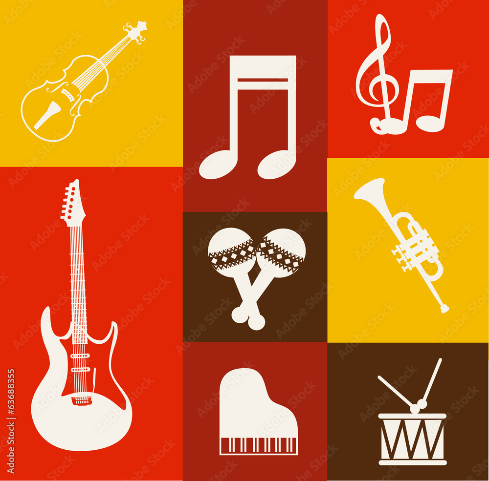 Sticker music design