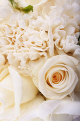 Beautiful wedding bouquet, close up