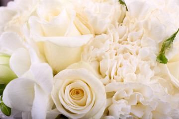 Beautiful wedding bouquet, close up