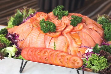 slice smoke salmon