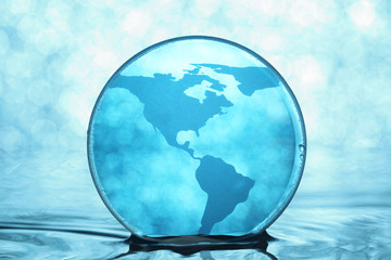 Earth on water