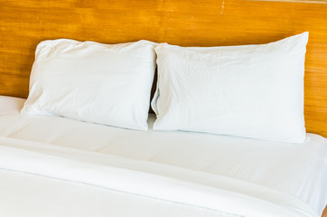 Fototapeta na wymiar Bed pillow