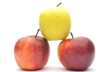 Apples isolated on white background