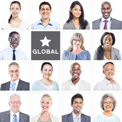 Portrait of Multiethnic Diverse Business People